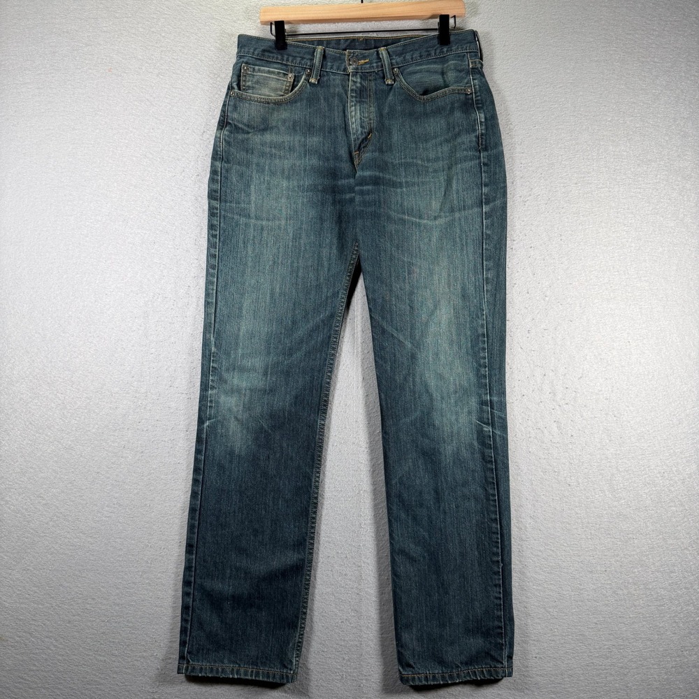 Levi's 505 Regular Fit Straight Leg Jeans Men's W32 L32 Blue Denim Fade Comfort
